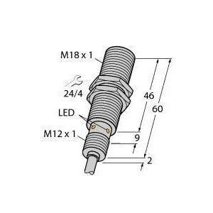 BI8U-EM18MWD-VN6X 7M Induktiver Sensor, für die Lebensmitteli