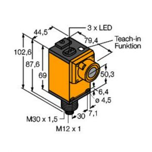 Q45ULIU64BCRQ6 Ultraschallsensor, Reflexionstaster