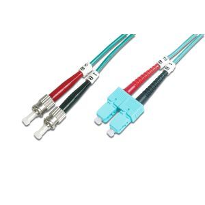 LWL Multimode OM 3 Patchkabel, ST / SC DIGITUS LWL Patchkabel, ST zu SC Multimo