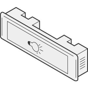 97-9-85111 br Lichttaster Lira, Beleuchtbar 75x22 brau