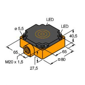 NI50-CP80-FZ3X2 Induktiver Sensor, mit erhöhtem Schaltab