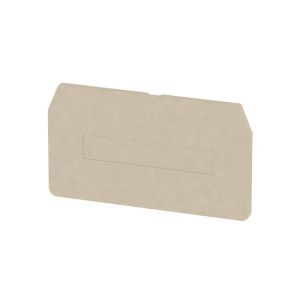 ZAP/TW 4, Trennwand (Klemmen), Abschluss- und Zwischenplatte, 62 mm x 34.8 mm, dunkelbeige