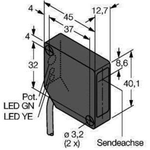 PD45VP6C100 Opto-Sensor, Laser-Winkellichttaster