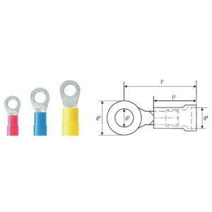 LIR 1,5M5 V Ringkabelschuh, Isolation: vorhanden, Le