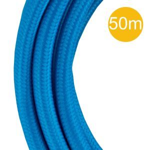 142549 Textilkabel 2C 50M Blau