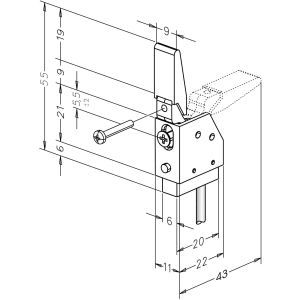 878-00 RIEGELSCHALTKONTAKT 878, 4 M KABEL