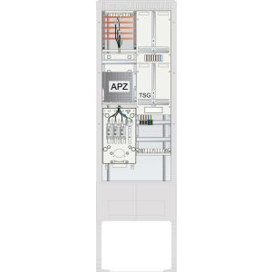 SZ205ZA1512 Zähleranschlusssäule 1 ZP, TSG, APZ, 5po