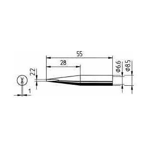 0842BD/SB, Lötspitze 842BD, 1,0 mm