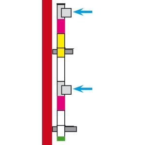 88-522-VA 2xEinwurf+Rohrsystem OG-KG V2A