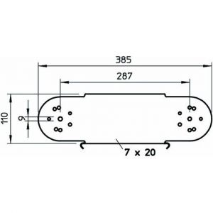 RGBEV 130 FT Gelenkbogen-Element vertikal 110x300, St