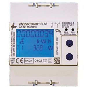 EcoCount SL 5//1A MID S0 0.01-1(6)A, EcoCount SL 5//1A, MID, S0  0.01-1(6)A, 3x230/400V f. Wirk- + Blindverbrauch, 4-Leiter, 3x230/400, 0,01-1(6)A