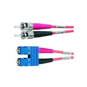 L00890A0018, LWL-Duplex-Adapterkabel 1. Seite 2xST, 2. Seite SC Duplex E9/125 1,0 m