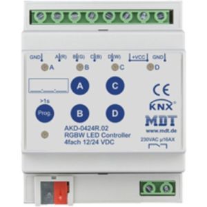 AKD-0424R.02, LED Controller 4-Kanal 4/8 A, RGBW, 4TE, REG