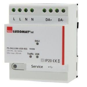PS-DALI-LINK-USB-REG weiß DALI-Netzteil mit integrierter USB-Schni