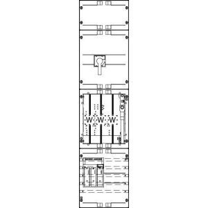 W17X431N Wandlerfeld 125A SAS-40mm/MPL NH00-Zug,/