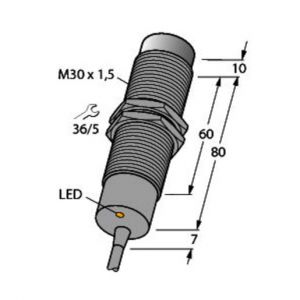 NI15-M30-AP6X/S120 Induktiver Sensor, mit erweitertem Tempe