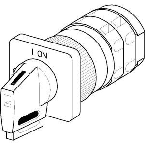 M220-61192-206V4 Ein-/Ausschalter 20A, Ein-/Ausschalter 90° 2-polig In=20A V-Griff gelb/rot IP66 Zentralbefestigu.. Fronteinbau