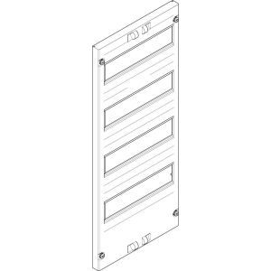 FAO1422N Abdeckplatte 250x600mm 1FB/4RE offen, Re