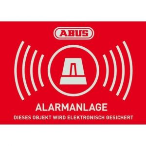 AU1422 Warnaufkleber Alarm mit ABUS Logo 148 x