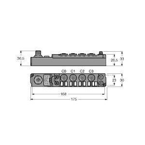 SDNL-0404D-0004 piconet Koppelmodul für DeviceNet, 4 dig