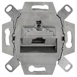 UAE-ClassEA iso-8 Up 0, ClassEA iso-Anschlussdose, geschirmt, 1-fach, für Abdeckungen der Elektro-Installationsmaterial-Hersteller, abbrechbarer Tragring für Stegversion