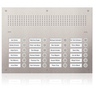 RGE1814225 Acero pur Edelstahl-Türstation Audio, 24