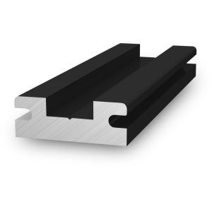 InsertionRail RailConnector Black, Schienenverbinder InsertionRail, schwarz eloxiert