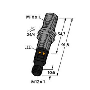 M18TIP6EQ Temperatursensor, Infrarotsensor
