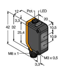Q20PDQ7 Opto-Sensor, Reflexionslichttaster