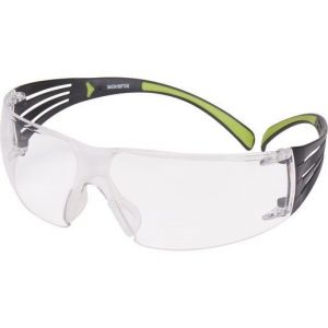 SF401AF, 3M™ SecureFit™ 400 Schutzbrille, schwarz/grüne Bügel, Antikratz-/Anti-Fog-Beschichtung, transparente Scheibe, SF401AS/AF-EU, 20 pro Packung