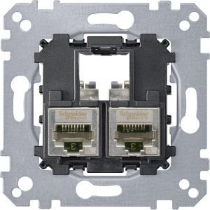 MEG4575-0012 Tragplatte 2fach mit Anschlußmodul Schne