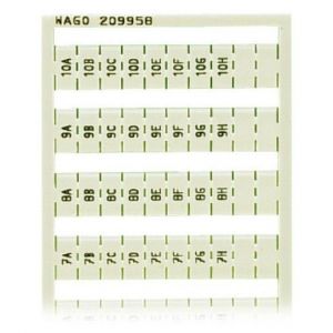 209-958 WSB-Beschriftungskarteals Kartebedruck