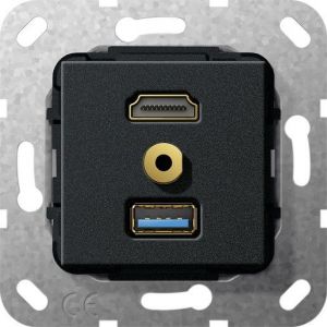 568110 HDMI USB 3.0 A M-Klinke K-Peitsche Einsa