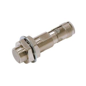 E2E-X4B1T12-M1, Näherungsschalter, induktiv, Nickel-Messing, kurzes Gehäuse, M12, geschirmt, 4 mm, DC, 3-adrig, PNP-NO, IO-Link COM3, M12-Stecker