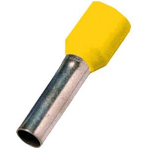 ICIAE2518, Isolierte Aderendhülse DIN 46228 Teil 4, 25qmm 18 mm Länge verzinnt gelb