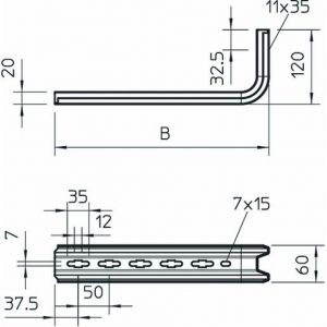 TPSA 245 FT TP-Stiel/ Wand + Stielausleger Einsatz a