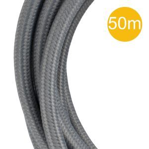 145038 Textilkabel 3C 50M Grau