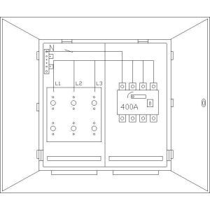 WS35X1382N WS Wandlerschrank - Lastteil 250A Wandsc