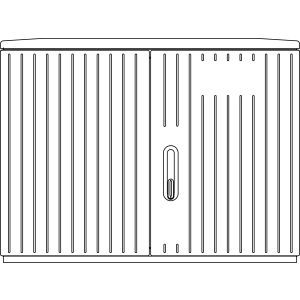 10016287 Kabelverteilerschrank A100-2 ES mit Mont