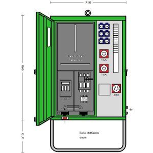 AV 63N/A/621-1 Anschlussverteilerschrank im Gehäuse