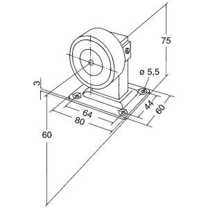 83012BWK----F90 MAGNET 830 BWK 1200N BODEN/WAND, 24 V GS