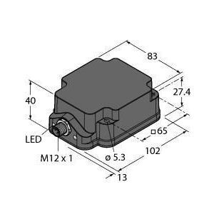 NI75U-Q80WD-VP6X2-H1141 Induktiver Sensor, für harte Umgebungsbe