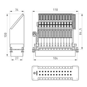 BAS SAS LL 24 4,0 50 Klemmenadapter-BAS SAS LL 24 4,0 50