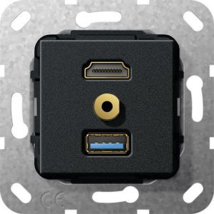 568010 HDMI USB 3.0 A M-Klinke Kpl. K-Peitsche