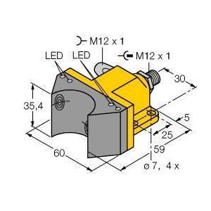 NI4-DSU35-2ASI2X4-H1140 Induktiver Sensor, Doppelsensor für Schw