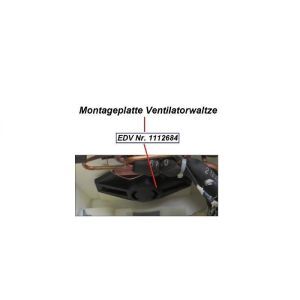 1112684, Montageplatte Ventilatorwalze, KWT 200 DC 1112684