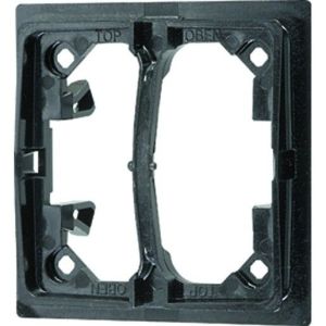 AS 90-5 HP Halteplatte 2fach, Serie AS/A, schwarz