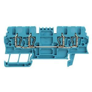 ZDU 1.5/4AN BL Durchgangs-Reihenklemme, Zugfederanschlu