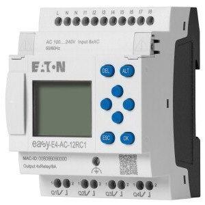 EASY-E4-AC-12RC1, Steuerrelais, erweiterbar, vernetzbar (Ethernet), 100 - 240 V AC, 100 - 240 V DC (cULus: 100 - 110 V DC), digital: 8, Ausgänge Anzahl: Relais: 4, Schr