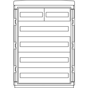 IVX-B-5 IVFX-B-5GF (128TE) Installationsverteile